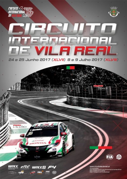 Flyers de divulgação do Circuito Internacional de Vila Real